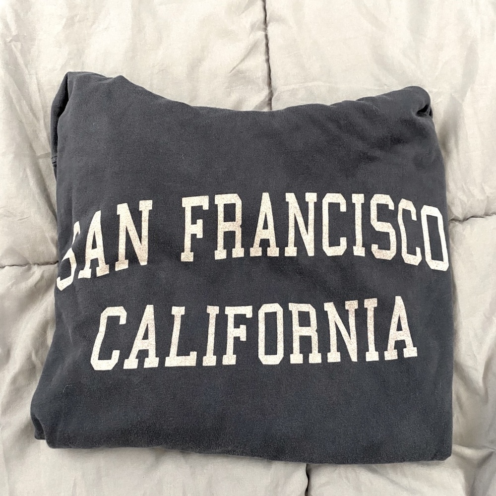 navy blue light hoodie from brandy melville